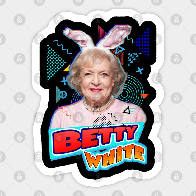 betty white beautiful Sticker by alustown